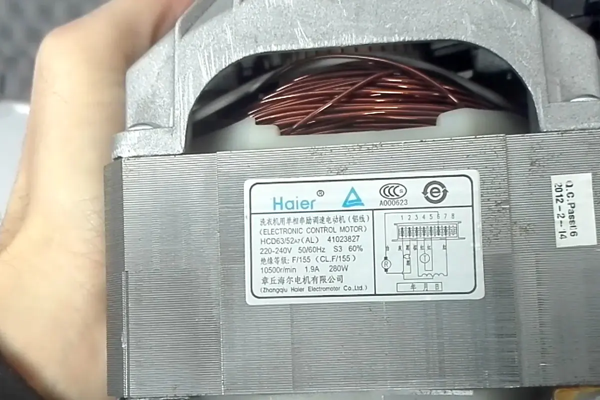 motore elettrico lavatrice schema collegamento